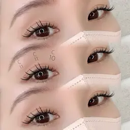 まつ毛エクステ【オフ込】🕊️バインドロック【80束】コーティング束感仕上げ付