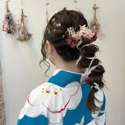 8時以降卒業式ヘアセット
