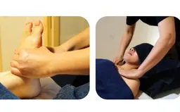 🌙 月・至福【ご褒美ケア】若石式足つぼ 70分＋アロマオイルトリートメント 60分