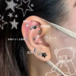 耳つぼジュエリー👂🏻8〜10粒✨