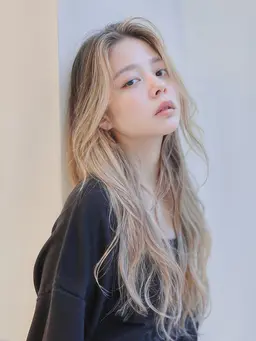 ✨カラー+エクステ50本✨100%人毛50cm胸下ロング🌈🌈🌈(1本198円)