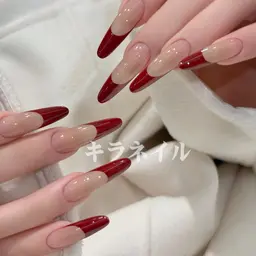 💖【ベース色あり】チップスカルプ長さだしカラーグラデーション/フレンチ/チーク💅✨