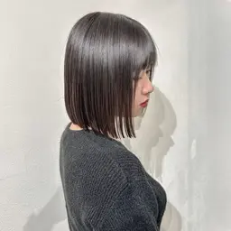 【切りっぱなしボブ✂️】ブロー&スタイリング込み✨