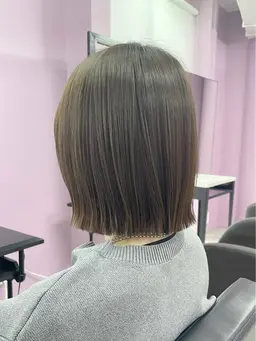 【✨4月、5月限定クーポン✨】カット×艶感カラー×内部補修トリートメント/ボブ/ミディアム/ロング