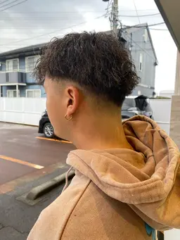 メンズカット+パーマ