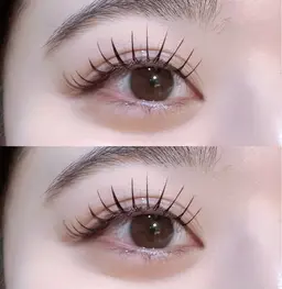 【🐼平日限定🐼】マツエクつけ放題(オフなし​〜​140本／オフあり​〜​120本)ブラウンカラー変更可◎
