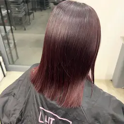 ブリーチなし 透け感カラー