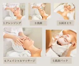 【リンパを流して浮腫スッキリ♪】フェイシャルトリートメント（デコルテマッサージ付き）