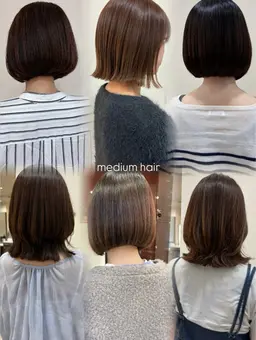【ミディアムヘア】🤍カット+炭酸シャンプー+ブロー🤍
