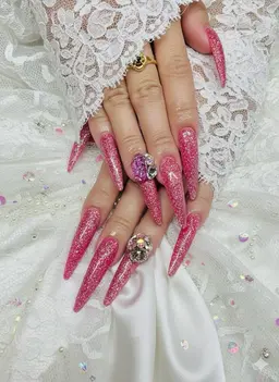 【スカルプ】《長さ出し》ワンカラーアート2本付