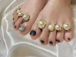 👣フットネイルモデル120分(フットバス・ケア込み、他店オフ+3000円)