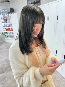 【自分史上最高の髪へ】カット+カラー+質感再整トリートメント ¥11200