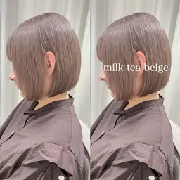 新規限定🉐ブリーチなし艶カラー🤍