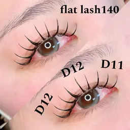 🧡ミニモ学割🧡フラットラッシュ【オフなし140本・オフあり120本】アイシャンプー付き［再来様・オフ代 各500円］