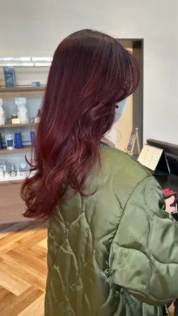 暖色カラー＋超音波トリートメント🫧