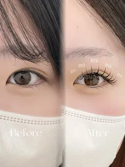 トレンド‼️【束感マツエク】つけ放題(180本まで)🌼他店オフ込み/コーティング付き