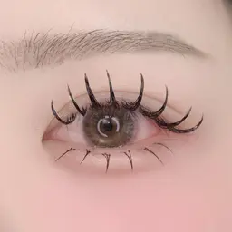 上フラットラッシュつけ放題🎀下30本　LED変更1100円♡Lカールあり♡オフコーティング込♡