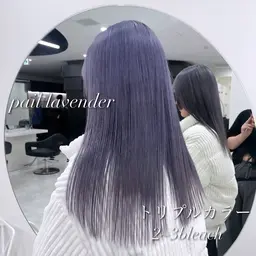 【💎3.4月限定💎】垢抜けブリーチありダブルカラー+カット✂️+オンカラー+スタイリング👸🏼+