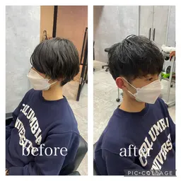 🔴【ご新規様限定】メンズカット＋眉毛カット付き。お家でも楽にセットが️できるスタイルをご提供します！🔥¥4000