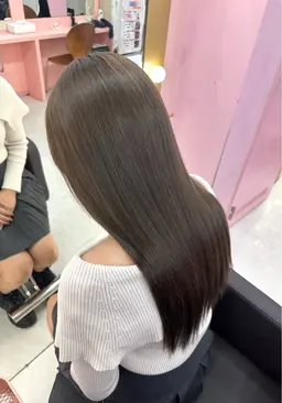 【うる艶髪にしたい方💍】女性人気No.1 🌈韓国風透明感ワンカラー➕髪質改善超音波トリートメント💎【ミニモ学割】