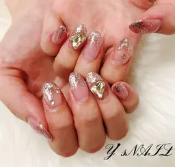 【ハンド】平日限定☆ラメグラデーション💅初回他店付替オフ無料/オフなし