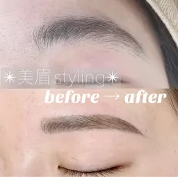 🧸美眉デザイン×WAX脱毛×眉メイク🧸