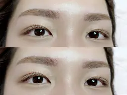 眉毛ワックス脱毛です。