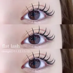 🎀目元をSNS載せてOKな方🎀SNSでよく見かける束感まつ毛🎀したい方こちら⬅️💖【フラットラッシュつけ放題】