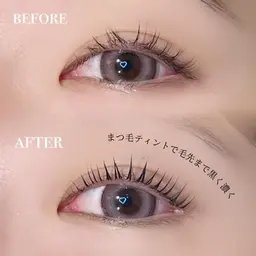 SNSで話題✨まつ毛ティント🖤期間限定まつ毛パーマとセット価格でご案内!束感コーティング仕上げ✨