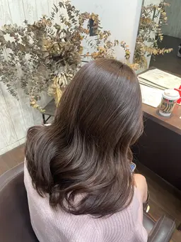 ブリーチなしワンカラー➕内部補修トリートメント✨