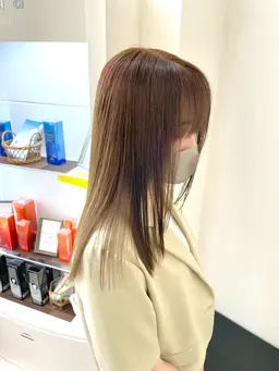 透明感カラー+髪質改善トリートメント