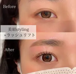 🎀上まつげパーマ+美眉スタイリング🎀