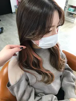 🦋イヤリングカラー🦋(1ブリーチ+オンカラー)11660→10400