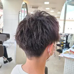 《メンズ限定》🧏♂️メンズカット+ツイストスパイラルパーマ+クイックトリートメント+眉カット