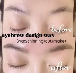 アイブロウ🪄ワックス脱毛
