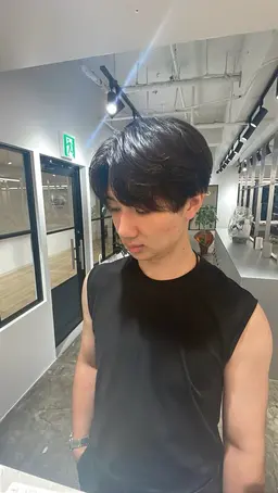 men'sカット+眉カット+シャンプー🧼フェード❌