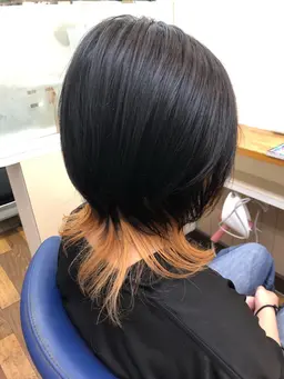 《セミロング》インナーカラー＋ブロー（全体染めは＋別料金）