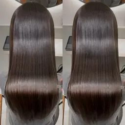 【✨人気NO.2✨くせ毛解消美髪コース】プラチナ縮毛矯正+カット+髪質改善トリートメントプレゼント🌟💞