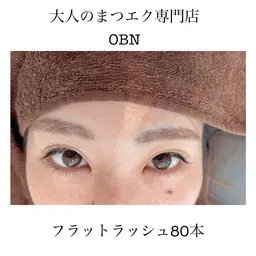 フラットラッシュ８０本＋アイシャンプー＋コーティング5500円