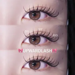 【下がりまつ毛さん必見】⟡フラット120本⟡アップワードラッシュ⟡