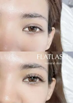 〖何度でも同価格〗フラットラッシュ80本 オフ.コーティング込𖤐