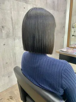 カット+艶髪縮毛矯正+マイクロバブル