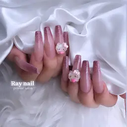 当日or前日予約限定🎀 チップ長さだし込み ラメグラorワンカラー🩵