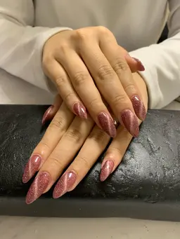 【スカルプ・長さだし】マグネット/カラーグラ/フラッシュ＋パーツ2つ付き☆