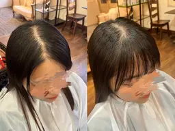 【割れやすい浮きやすい方】似合わせカット‪✂︎‬+クロスパーマ