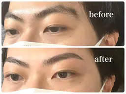 人気NO1【✨ミニモ限定価格✨】メンズ🙆♂️美眉ワックス+骨格診断+眉メイク(間引き込)※2回目以降5280円