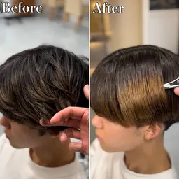 🌟クセが気になる所だけOK🎯自然な仕上がりの部分縮毛矯正
