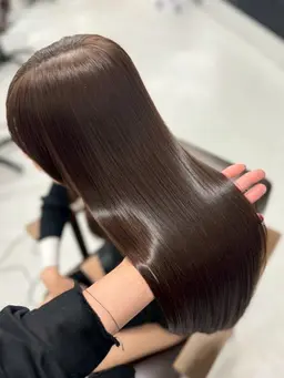 【🤍大人気水素髪質改善×艶カラー🤍】🎀ミニモ限定価格🎀髪質改善トリートメント×ワンカラー🫧 ⚠︎20時以降限定