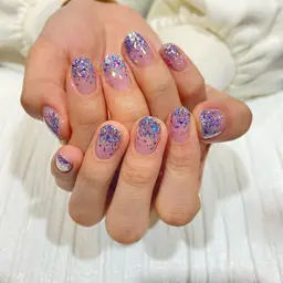 ハンドジェル☆ラメグラデーション〘 オフあり〙(オフ、ケア込)