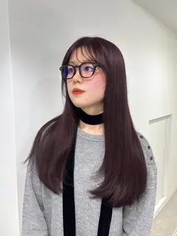 Instagram1番人気⋆. 𐙚 ˚ ブリーチなしWカラー＋髪質改善 チェリーレッド オレンジブラウン🦮